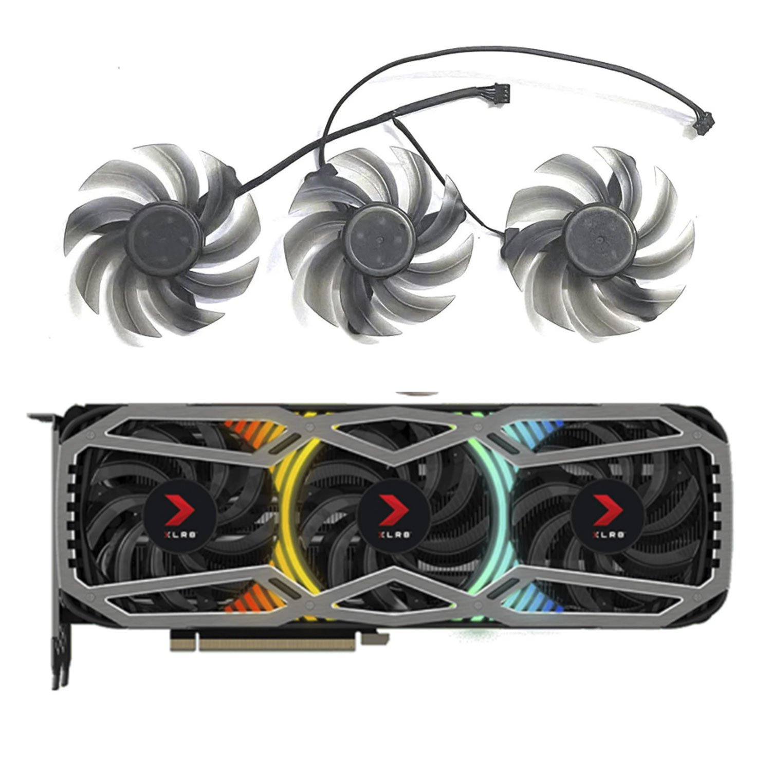 Rtx 3090 24Gb Graphics Card - 82MM FD8015U12D For PNY RTX 3070