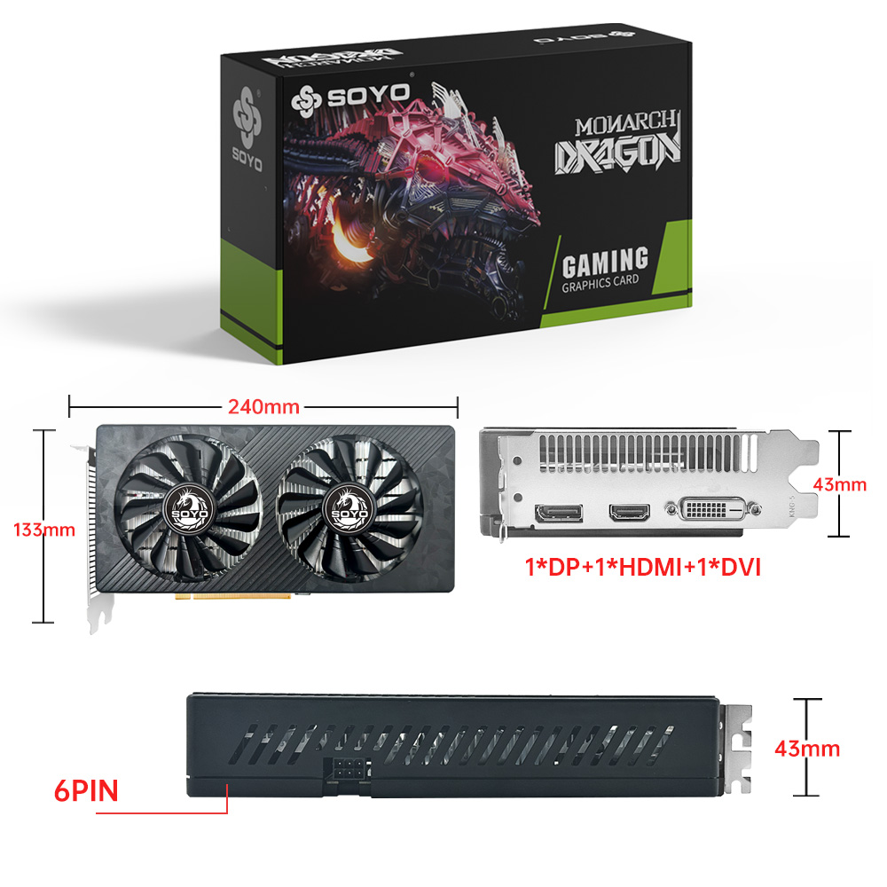 SOYO AMD RX 590 8GB Placa De V - Rtx 3070 8Gb Graphics Card ulasan dan harga