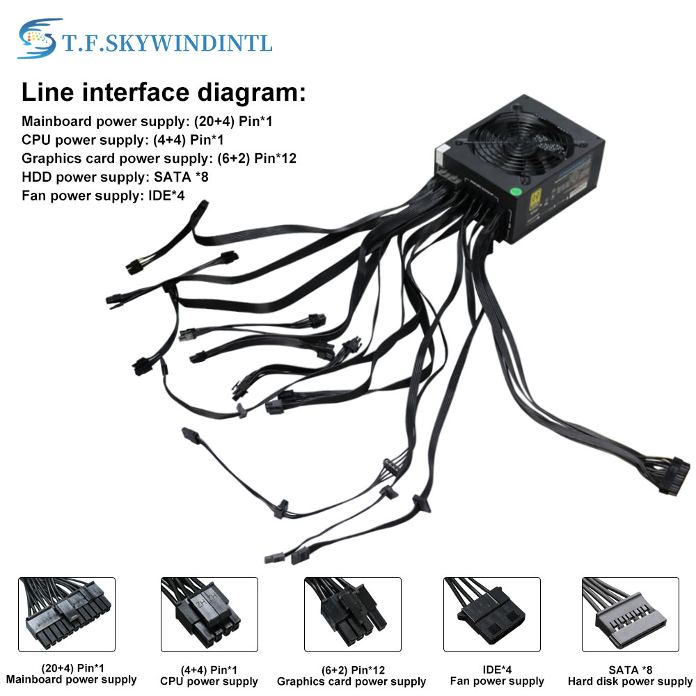 Full Moduler ATX PC Power Supp - 2000W Atx Mining Power Supply ulasan dan harga