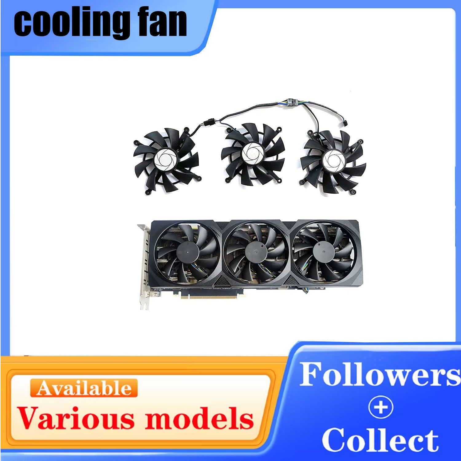 New Cooler Replacement Fan 4PI - Cmp 50Hx Mining Card ulasan dan harga