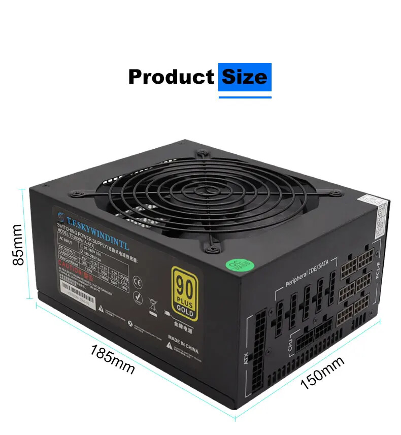 2000W Power Supply Gold ATX Mi - 2000W Atx Mining Power Supply ulasan dan harga