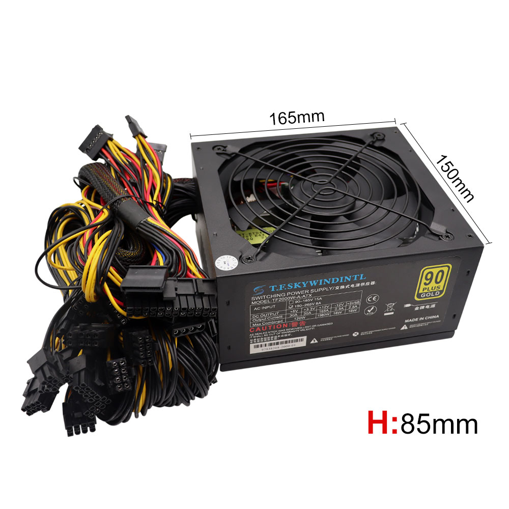 T.F.SKYWINDINL 2000W ATX PC Po - 2000W Atx Mining Power Supply ulasan dan harga